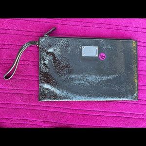 Michael Kors Metallic Silver Wristlet
